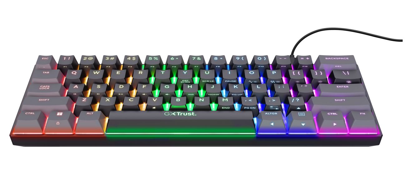 GXT867 Acira RGB-LED Gaming Tastatur USB  (Schwarz, Grau) 