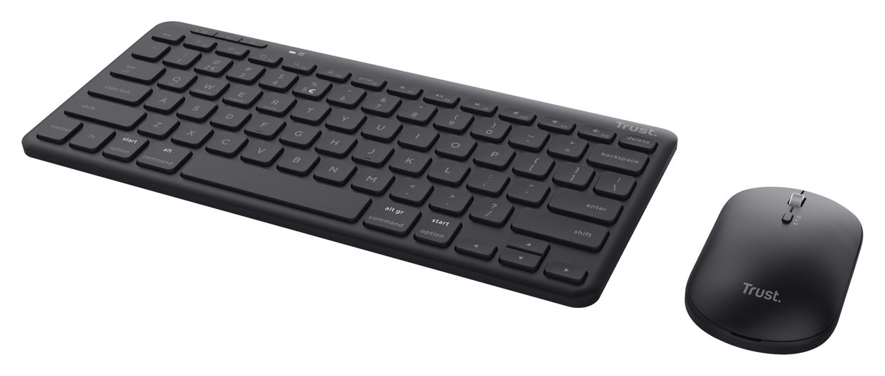 Lyra Büro Tastatur RF Wireless + Bluetooth  (Schwarz) 