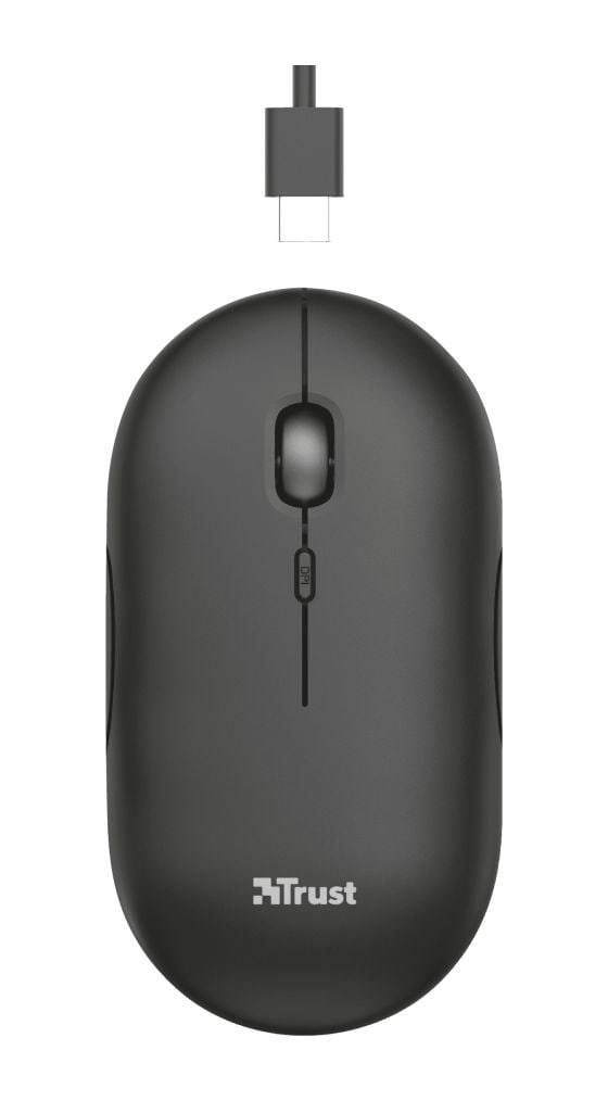 Puck 1600 DPI Büro Maus Optisch  (Schwarz) 