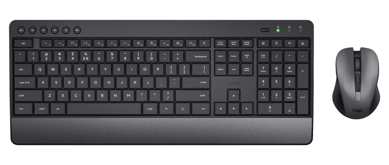 Trezo Universal Tastatur RF Wireless  (Schwarz) 