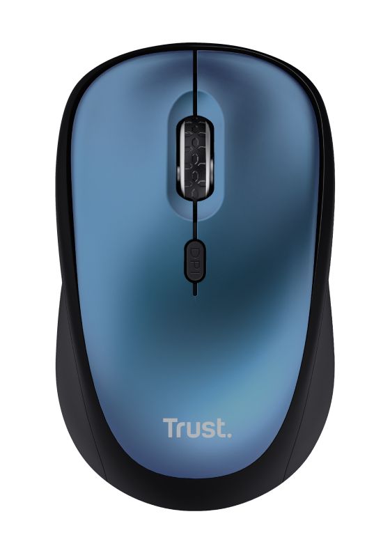 Yvi 1600 DPI Büro Maus Optisch  (Schwarz, Blau) 