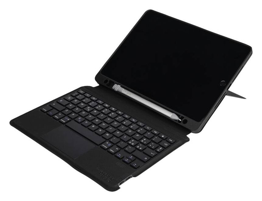 Tasto Tastatur Folio für Apple iPad 7./8./9.Gen bis 25,9 cm (10.2") Stoßfest (Schwarz) 