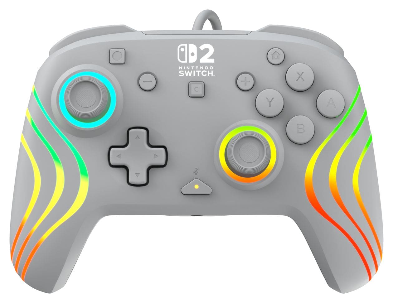Afterglow Wave Wired Controller Gamepad für Nintendo Switch, Nintendo Switch 2, Nintendo Switch OLED  (Grau) 