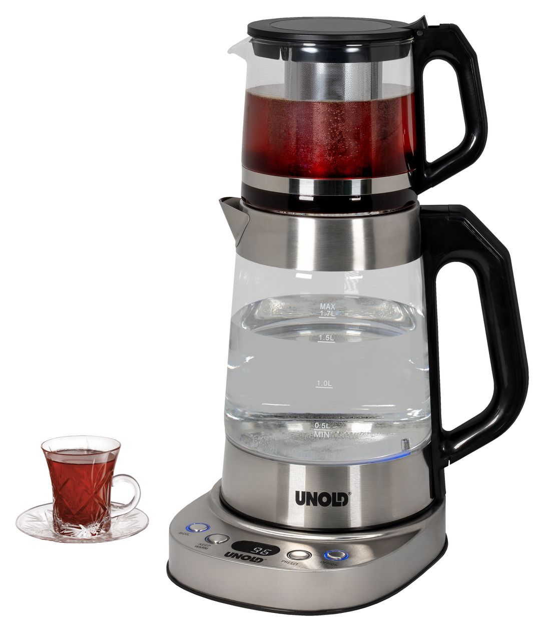 18215 Samowar Selin 1,7 l Wasserkocher 1800 W  (Edelstahl) 