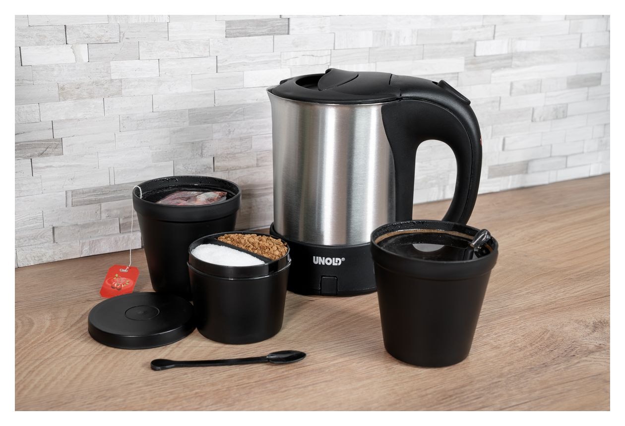 18575 0,5 l Wasserkocher 1000 W  (Schwarz, Edelstahl) 