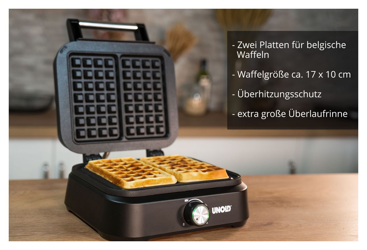 48275 Waffeleisen Rechteckig für 2 Waffel(n) 1500 W 