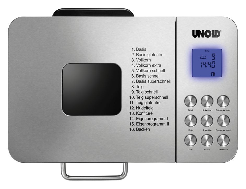 68456 Backmeister Edel Brotbackautomat für 1 kg 600 W 
