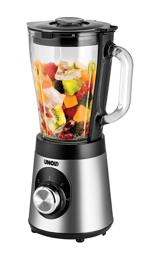 78625 1,5 l Standmixer 2 Geschwindigkeiten 500 W (Schwarz, Edelstahl, Transparent) 