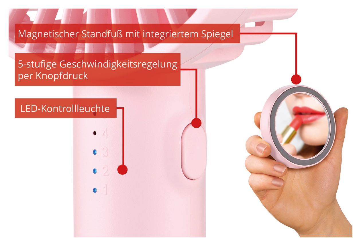 86624 Breezy II Handventilator  (Pink) 