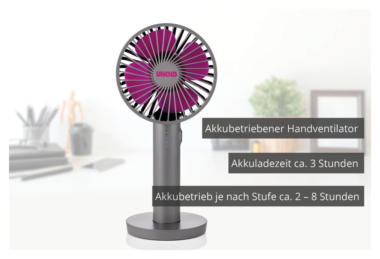 86629 Breezy II Handventilator  (Grau, Violett) 