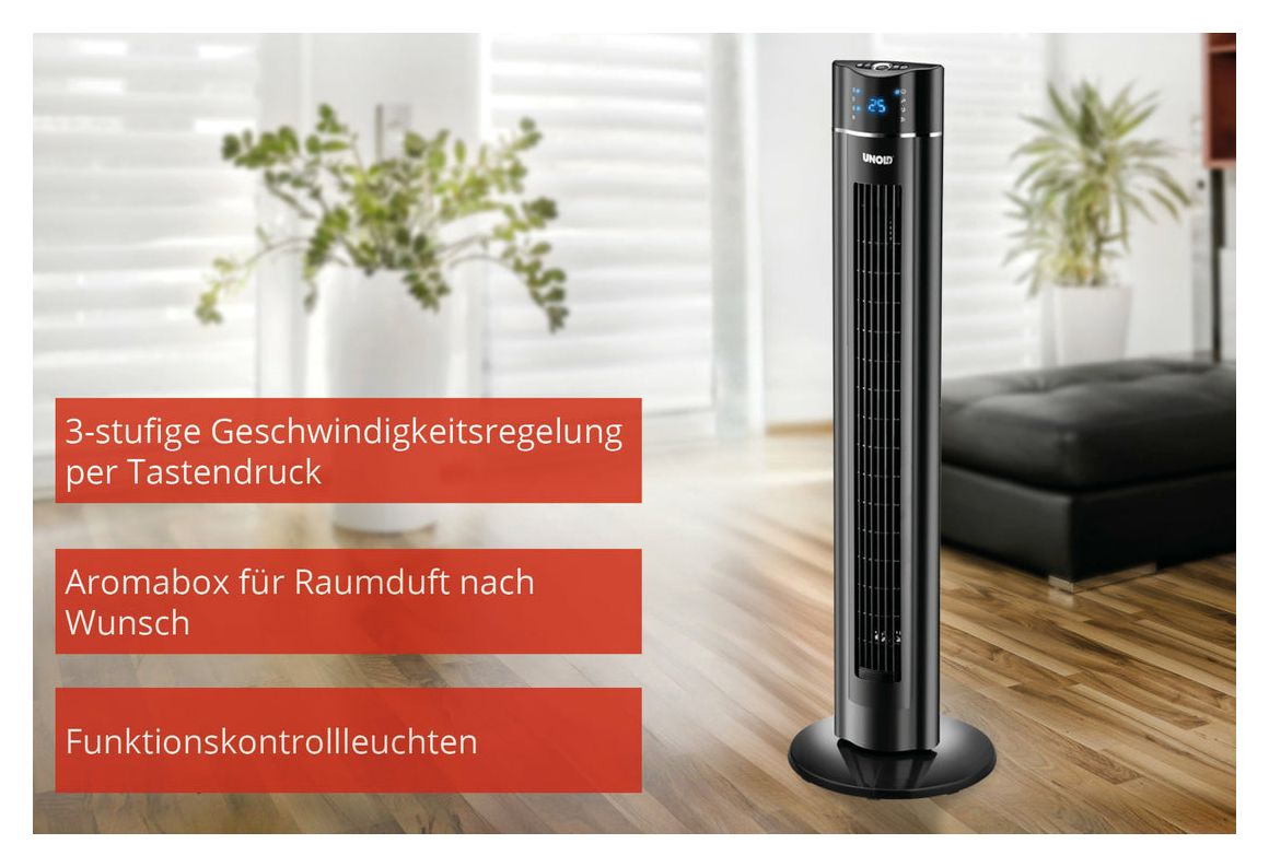 86855 Skyline Turmventilator Stand  (Schwarz) 