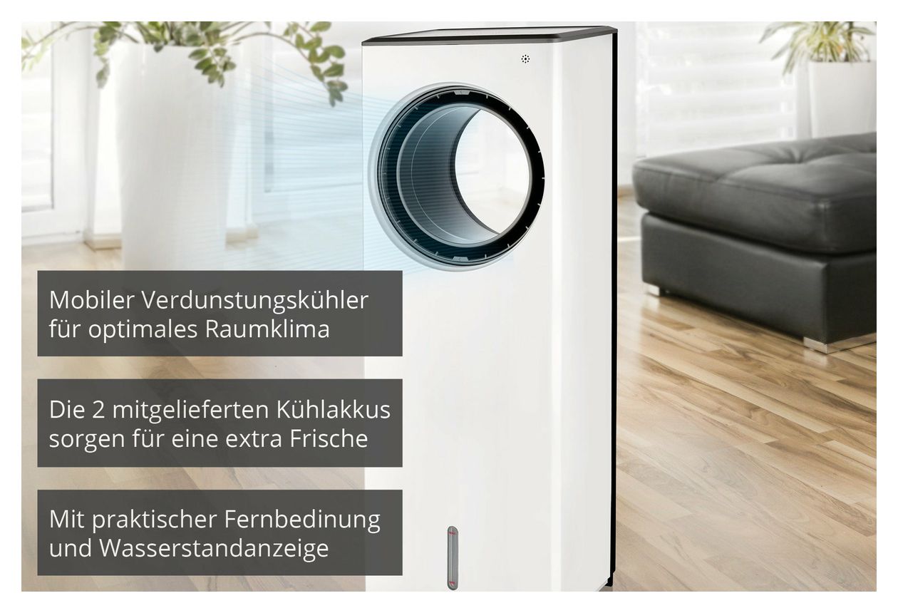 Fresh Turmventilator Stand  (Grau, Weiß) 
