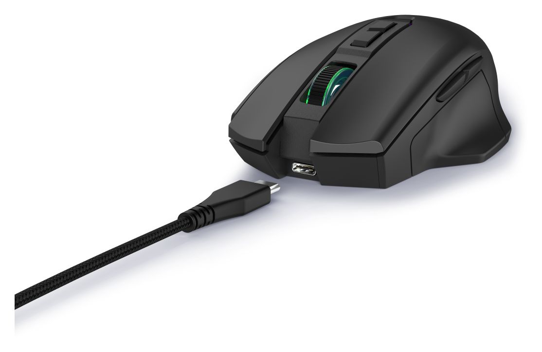 Reaper 410 12000 DPI Gaming Maus Optisch  (Schwarz) 