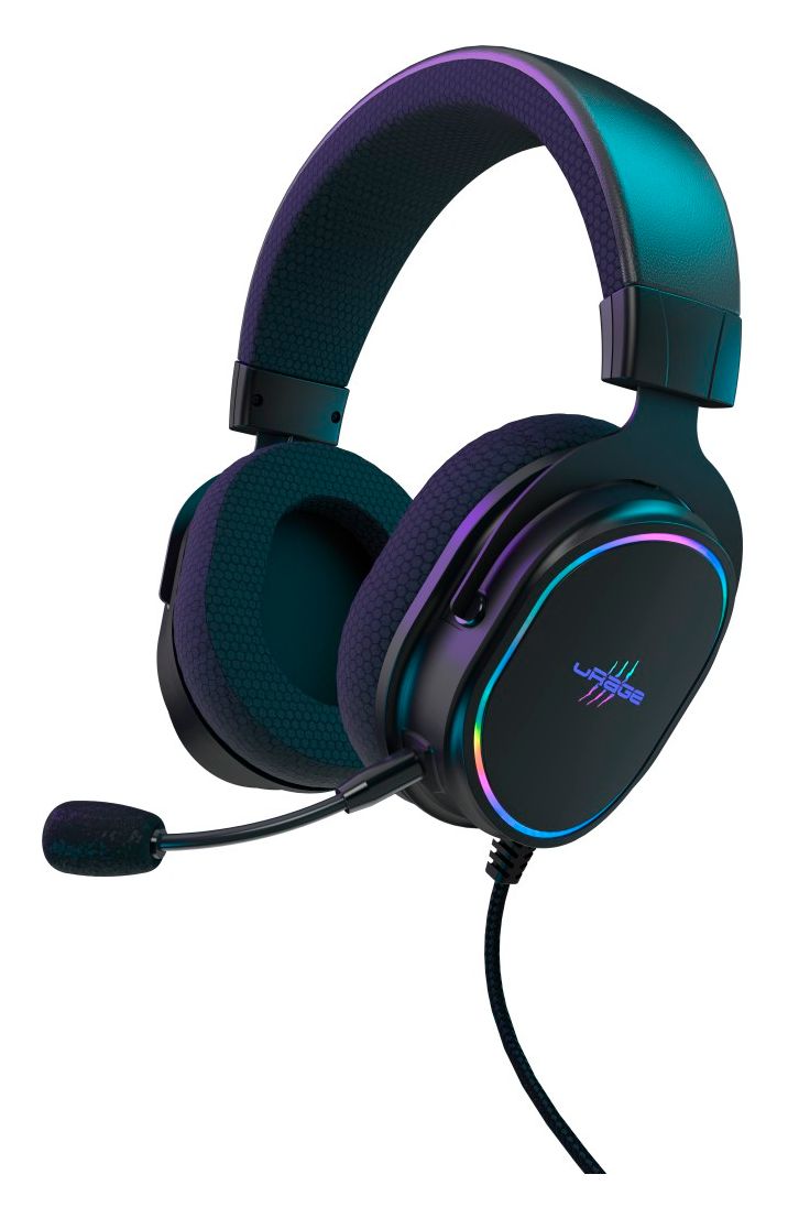 SoundZ 800 7.1 V2 Ohraufliegender Kopfhörer Kabelgebunden USB Typ-A  (Schwarz) 