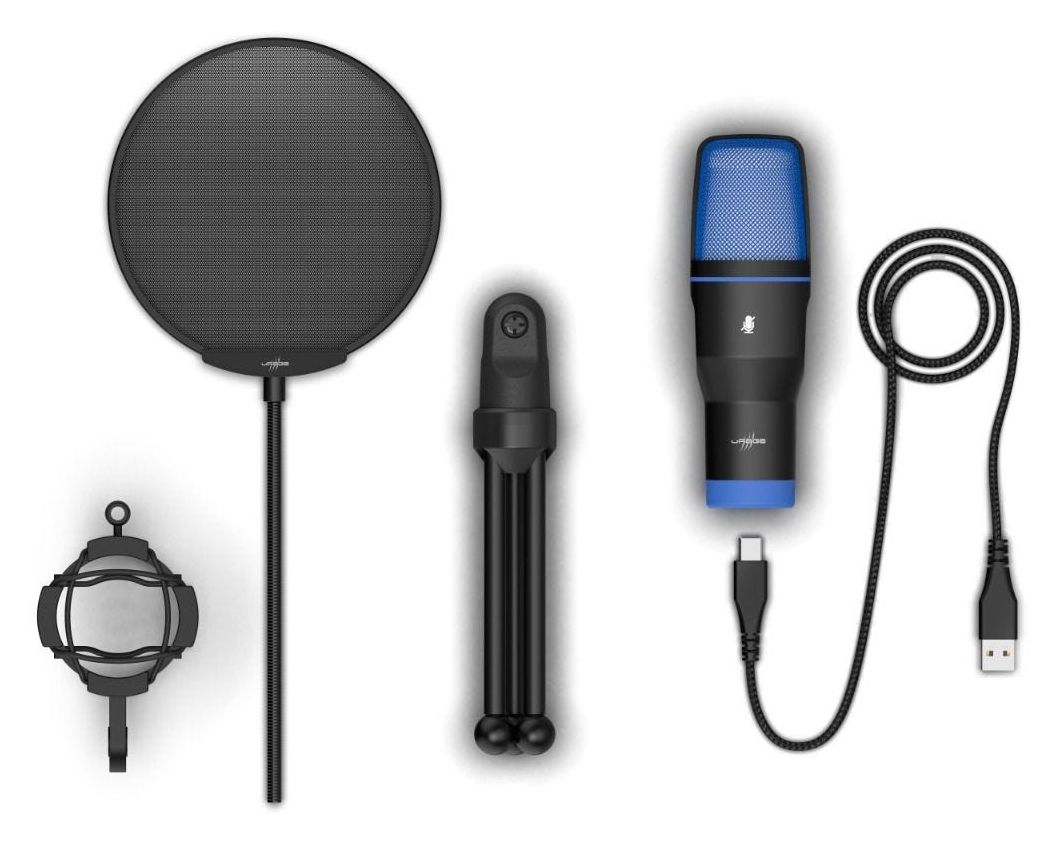 Stream 410 HD Kabelgebunden Tischmikrofon USB  (Schwarz) 