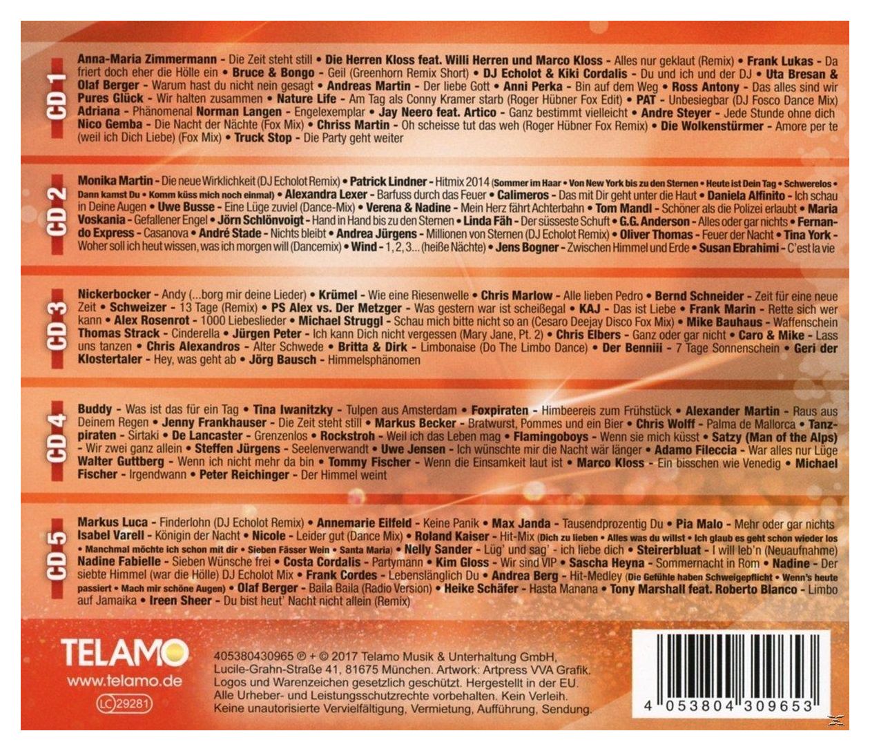 VARIOUS - 100 Stimmungsschlager,Die Party Geht Weiter 