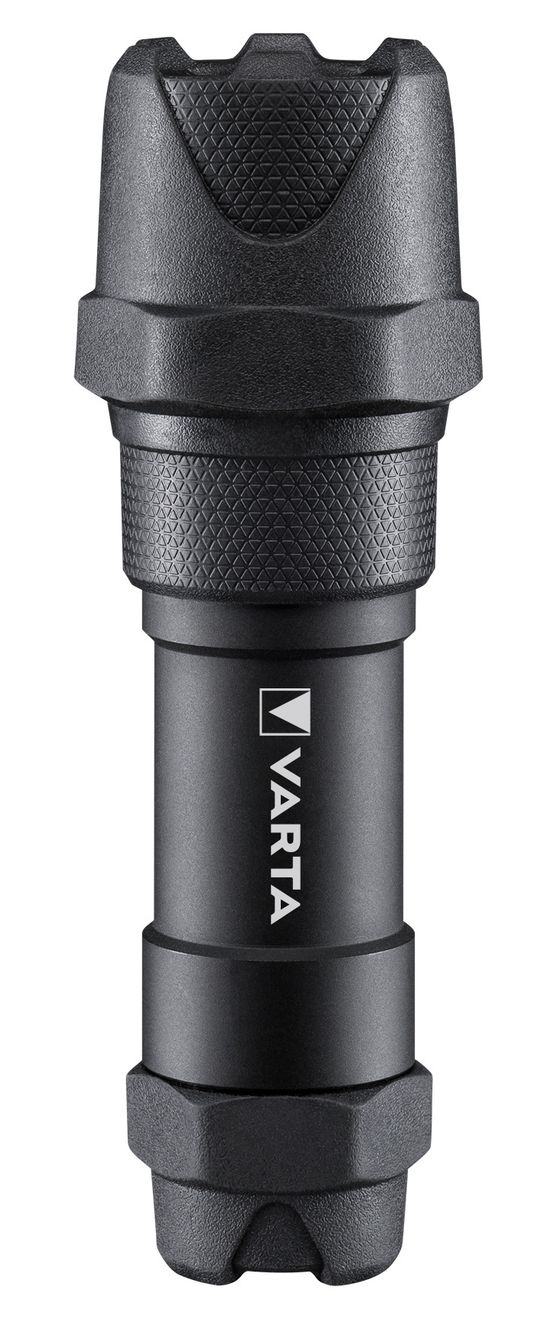 Taschenlampe LED 6 Watt inkl. 3x AAA Batterien, Indestructible F10 Pro Leuchte, Lampe, Arbeitsleuchte mit zwei Leuchtmodi, extrem robuste Taschenleuchte, klein, wasser- und staubgeschützt 