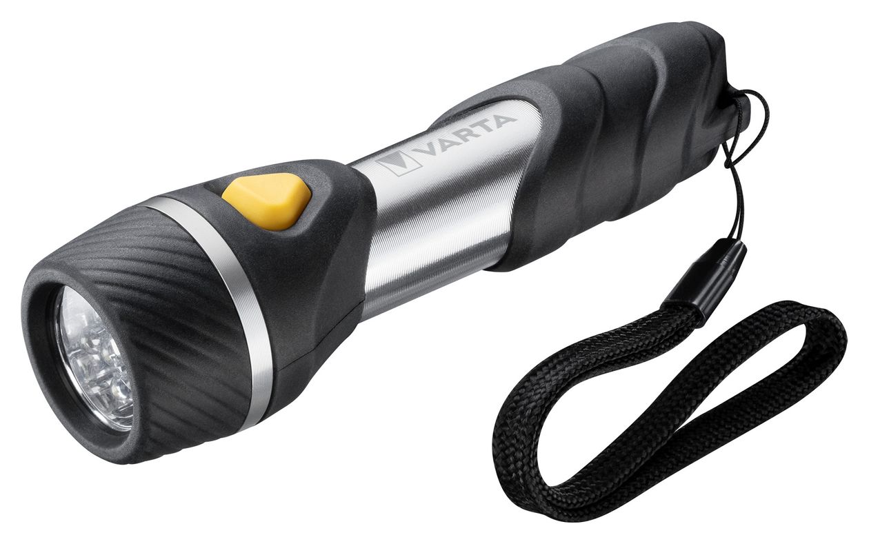 Taschenlampe mit 5 LEDs inkl. 1x AA Batterien, Day Light Multi LED F10 Leuchte, Taschenleuchte mit Anhänger, Lampe ideal für Haushalt, Angeln, Garage, Notfall, Stromausfall, Outdoor 