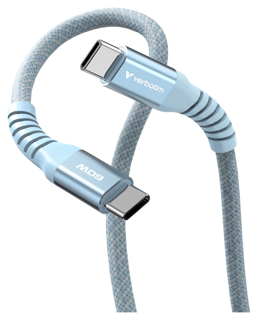 31852 0,48 Gbit/s Rundkabel USB C auf USB C Männlich bis 60 W 1,2 m  (Blau) 