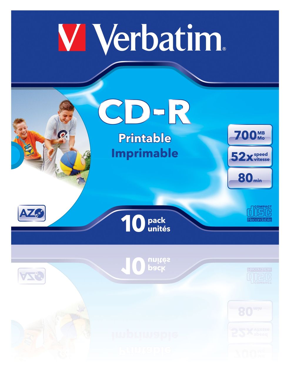CD-R AZO Wide Inkjet Printable 