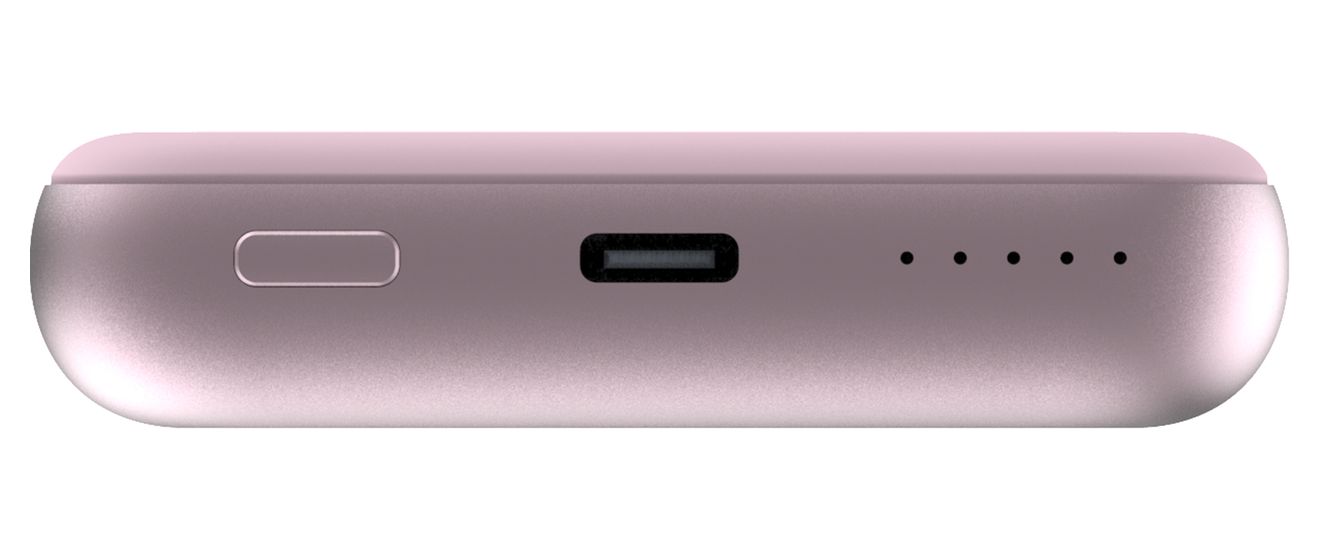 Charge 'n' Go 10000 mAh Powerbank USB Typ-C Kabelloses Laden  (Pink) 