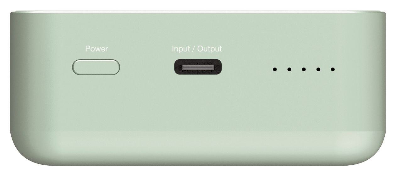 Charge 'n' Go Essentials 20000 mAh Powerbank USB Typ-C Kabelloses Laden  (Grün) 