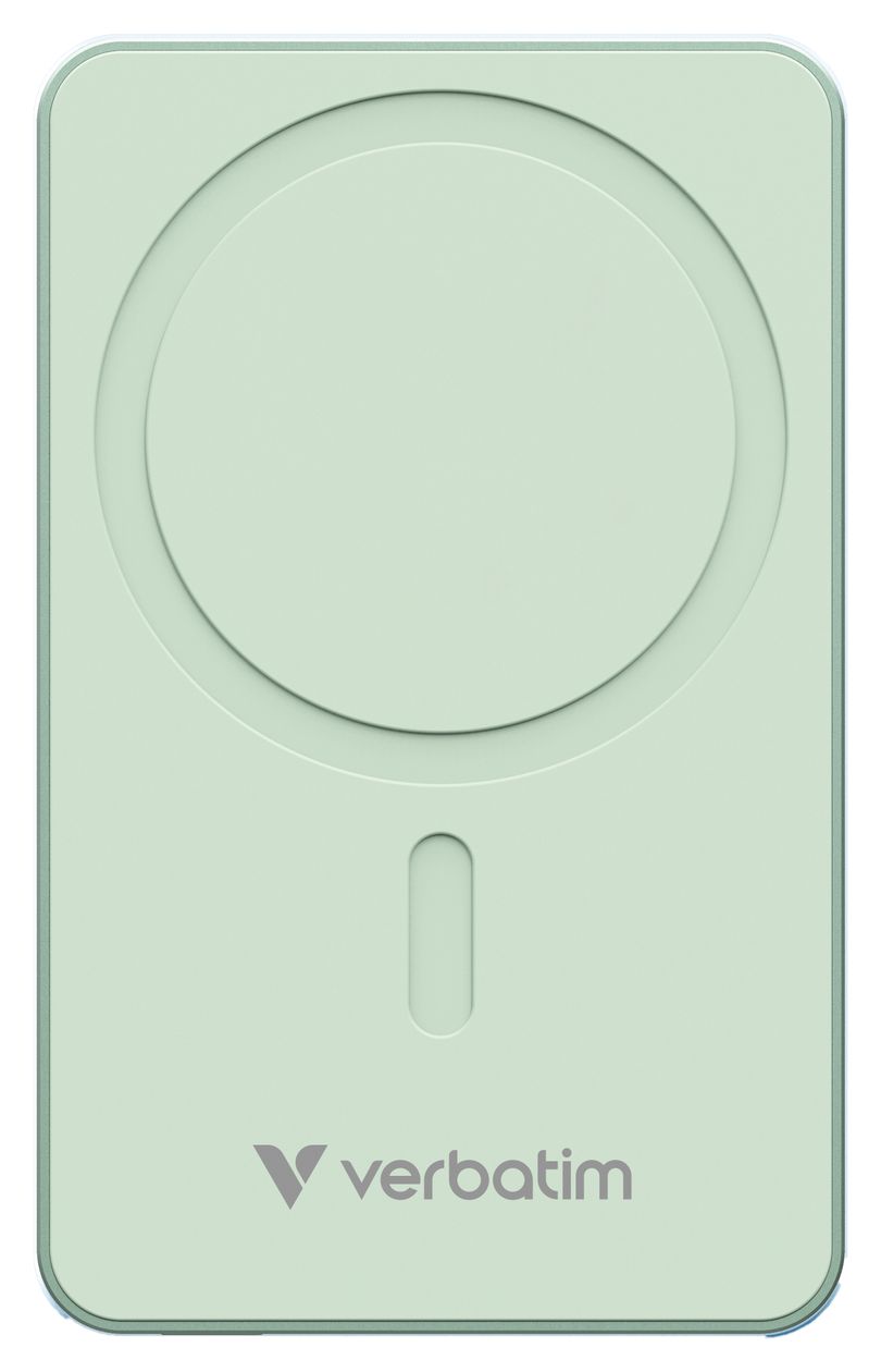 Charge 'n' Go Essentials 5000 mAh Powerbank USB Typ-C Kabelloses Laden  (Grün) 