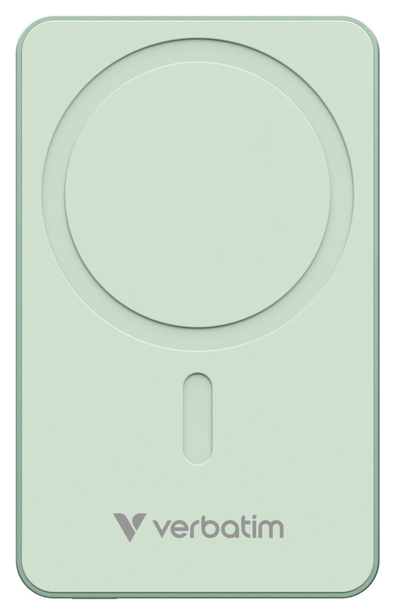 Charge 'n' Go Essentials 10000 mAh Powerbank USB Typ-C Kabelloses Laden  (Grün) 