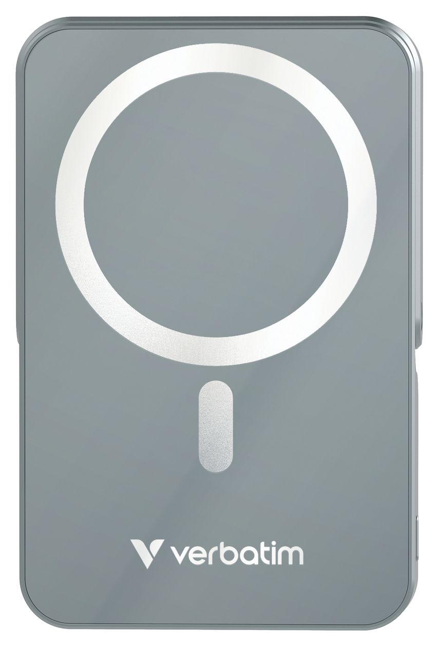 Charge 'n' Go Magnetic Wireless 10000 mAh Powerbank USB Typ-C Kabelloses Laden  (Grau) 