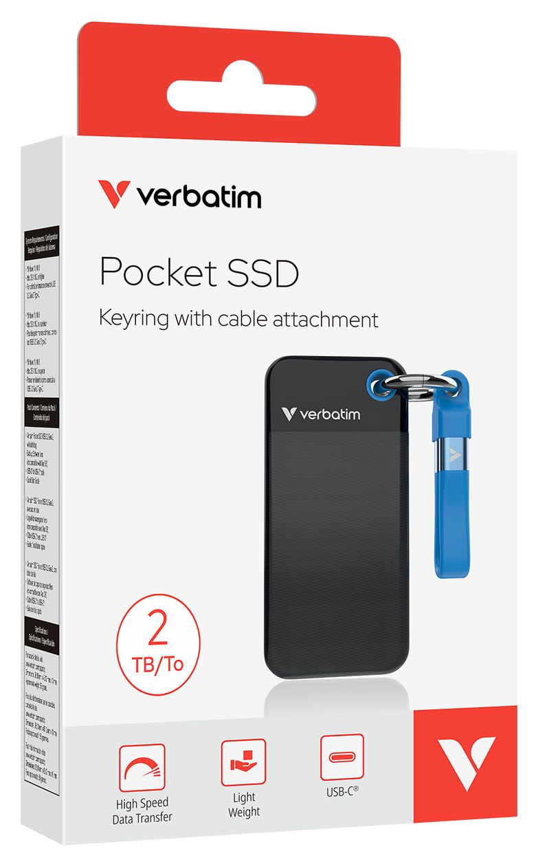 Pocket 2 TB SSD M.2  (Schwarz, Blau) 