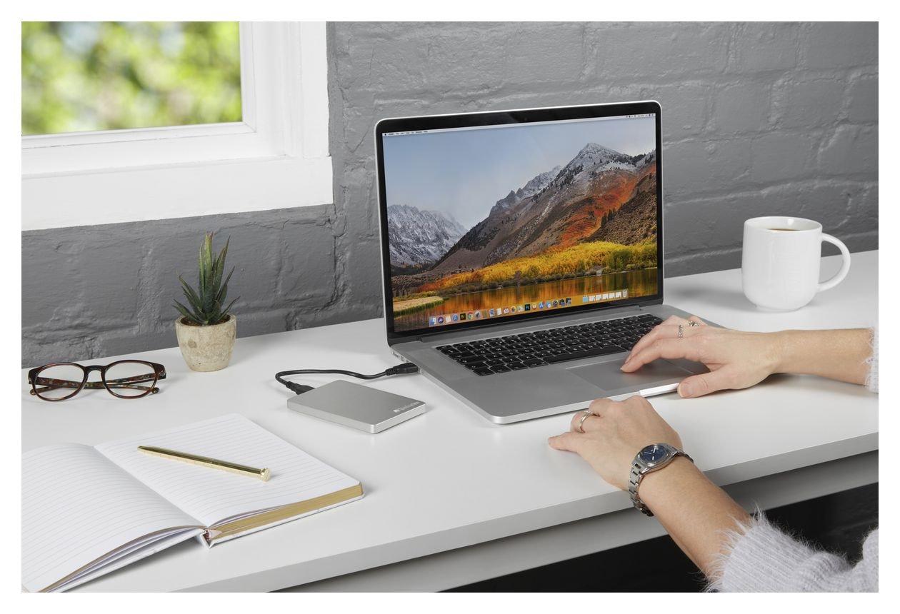 Store 'n' Go Alu Slim Portable 1 TB externe Festplatte 2.5"  (Silber) 