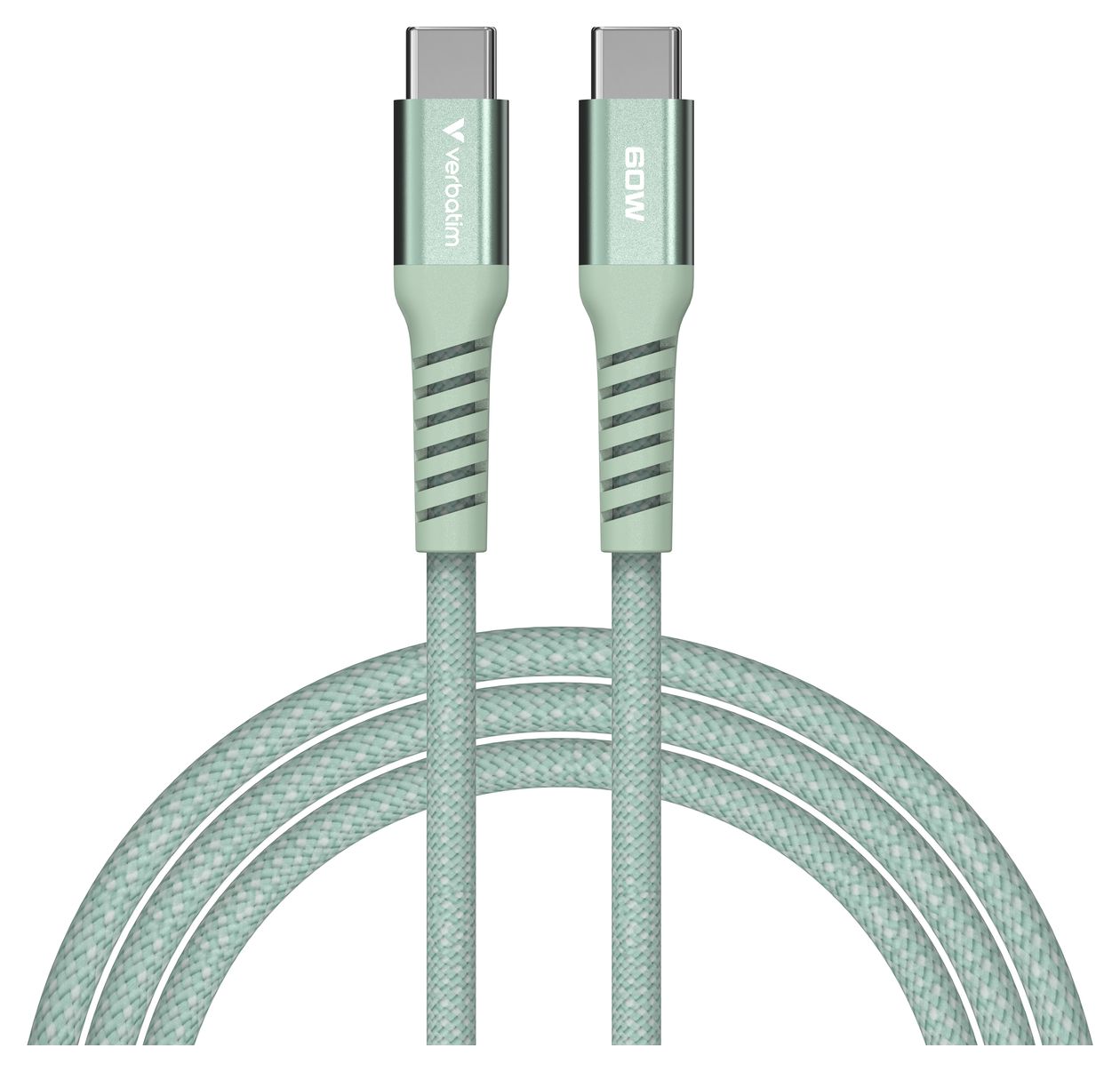 Sync & Charge Magnetic 480 Mbit/s Stecker Rundkabel USB C auf USB C bis 60 W 1,2 m  (Grün) 