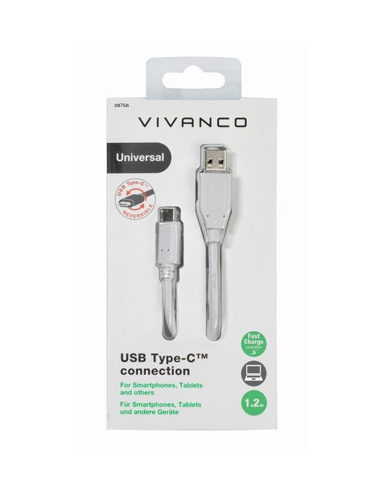 38756 USB C auf USB A Männlich 1,2 m  (Weiß) 