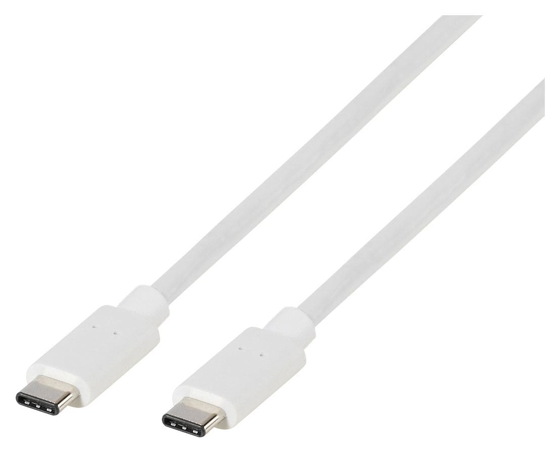 62250 USB C auf USB C Männlich 0,5 m  (Weiß) 