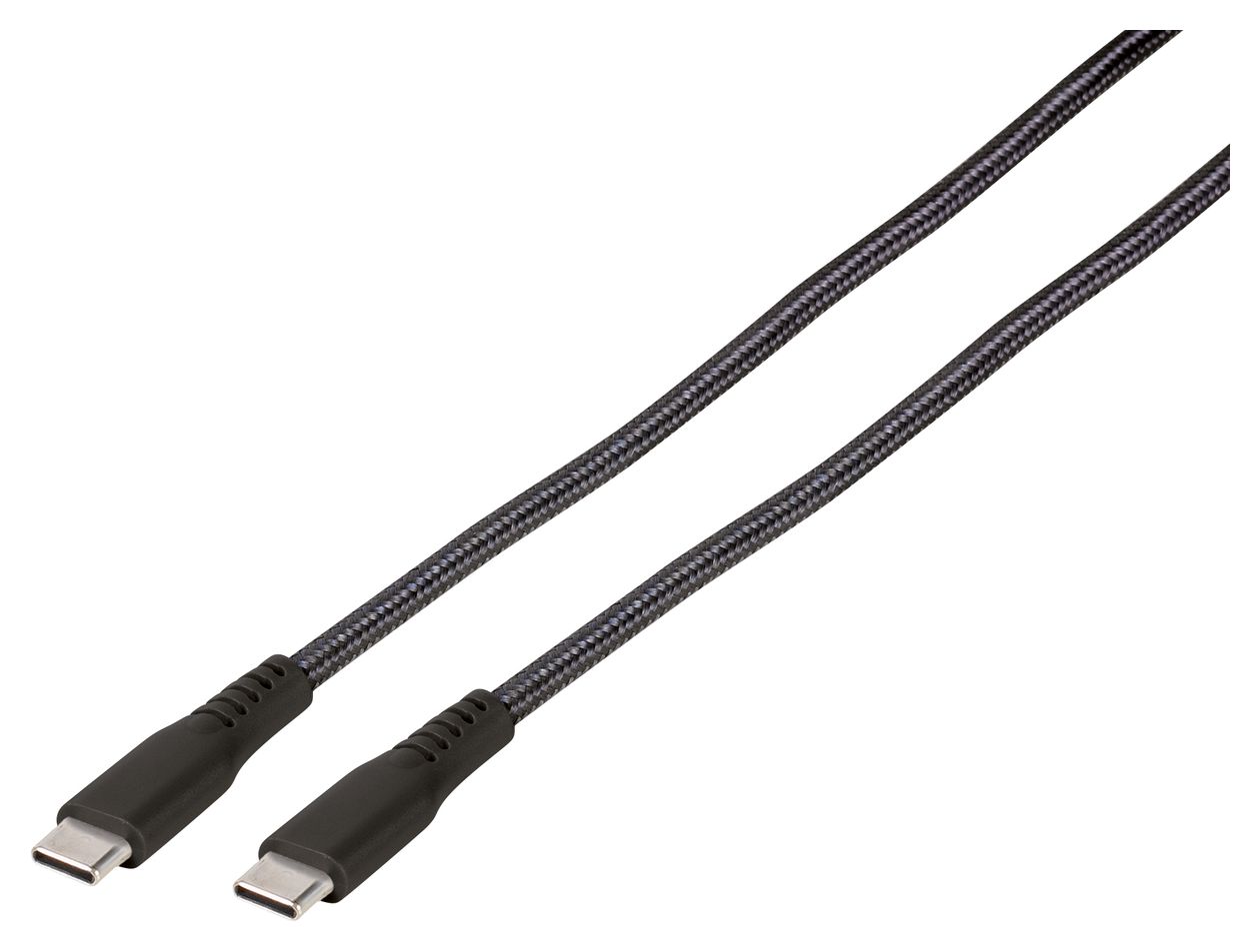 62395 USB C auf USB C Männlich 0,5 m  (Schwarz) 