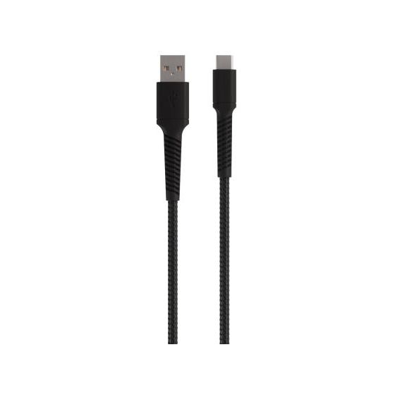 63638 Rundkabel USB C auf USB A Männlich bis 60 W 0,5 m  (Schwarz) 