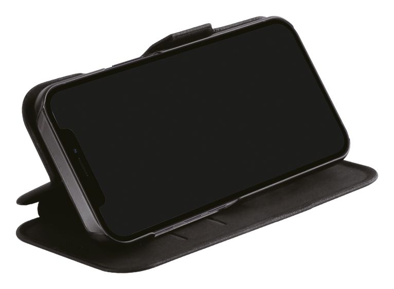 Casual Geldbörsenhülle für Apple iPhone 13 Pro  (Schwarz) 
