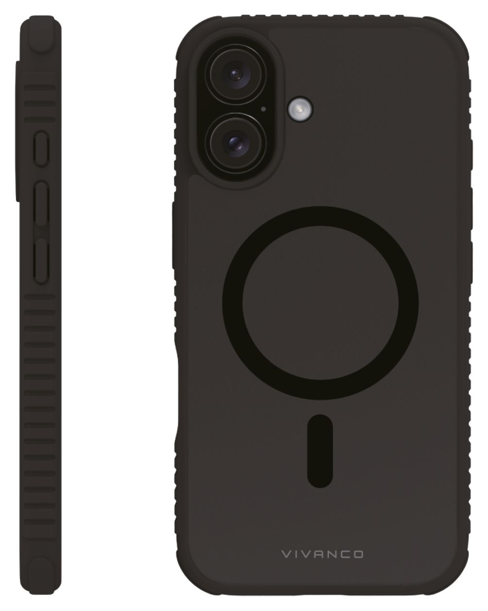 Mag Solid Elite Cover für Apple iPhone 16 (Schwarz, Durchscheinend) 