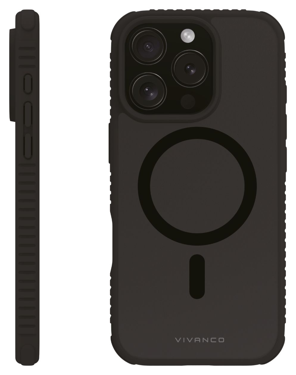 Mag Solid Elite Cover für Apple iPhone 16 Pro (Schwarz, Durchscheinend) 