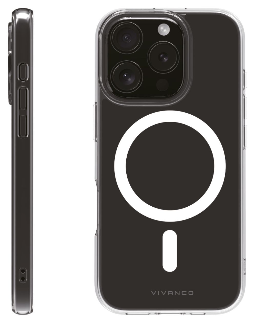Mag Steady Anti Shock Cover für Apple iPhone 16 Pro  (Transparent, Weiß) 