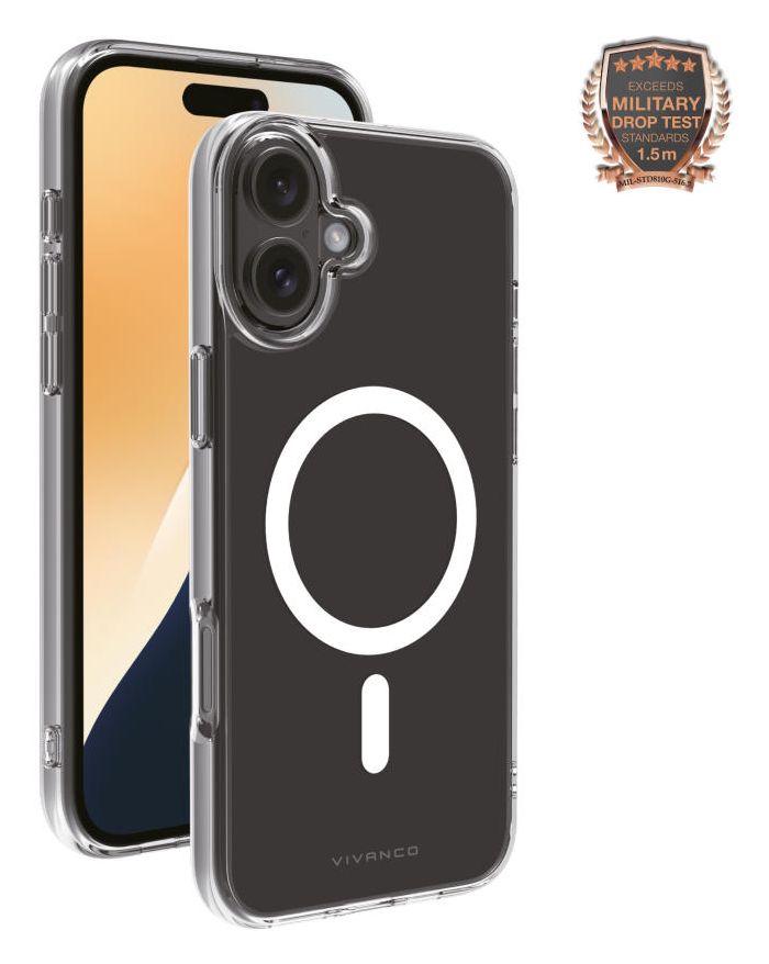 Mag Steady Anti Shock Cover für Apple iPhone 16 Plus  (Transparent) 