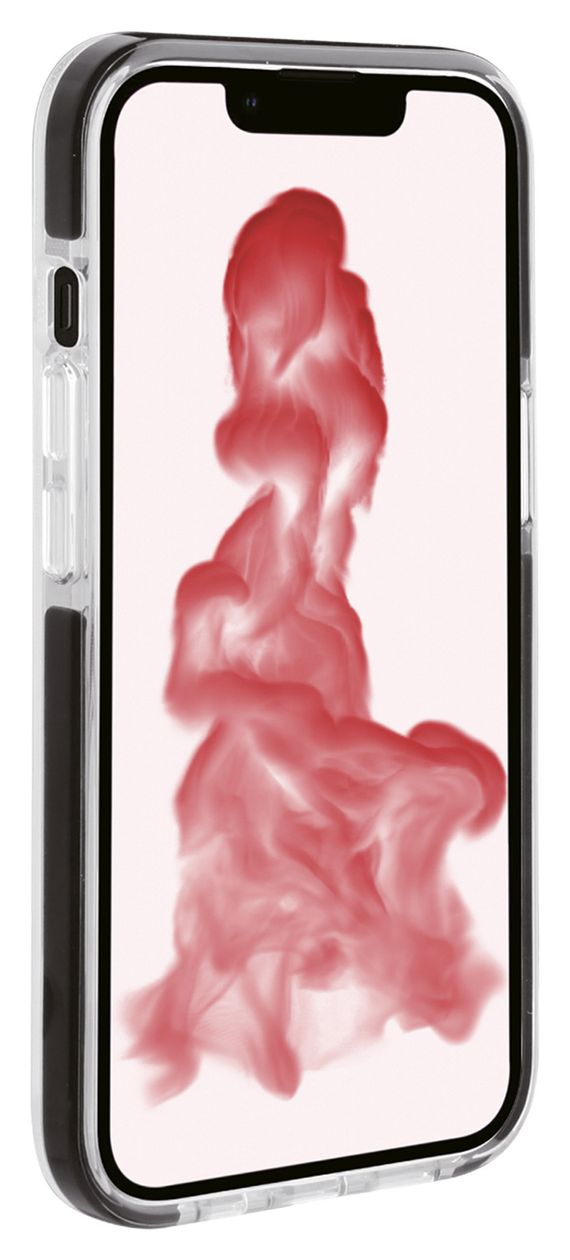 Rock Solid Cover für Apple iPhone 14 Plus (Schwarz, Transparent) 