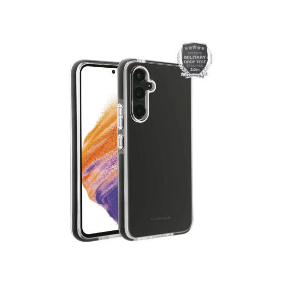Rock Solid Cover für Samsung Galaxy A54 5G (Schwarz, Transparent) 