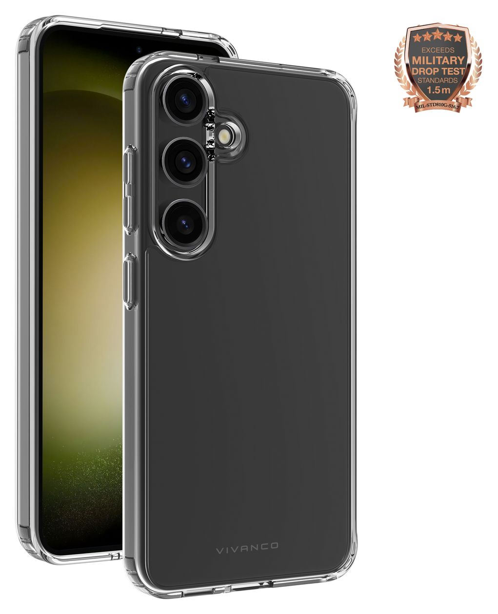 Safe and Steady Cover für Samsung Galaxy S24+  (Transparent) 