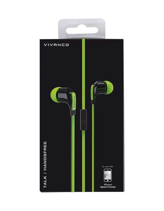 Talk 4 In-Ear Kopfhörer Kabelgebunden  (Schwarz, Grün) 