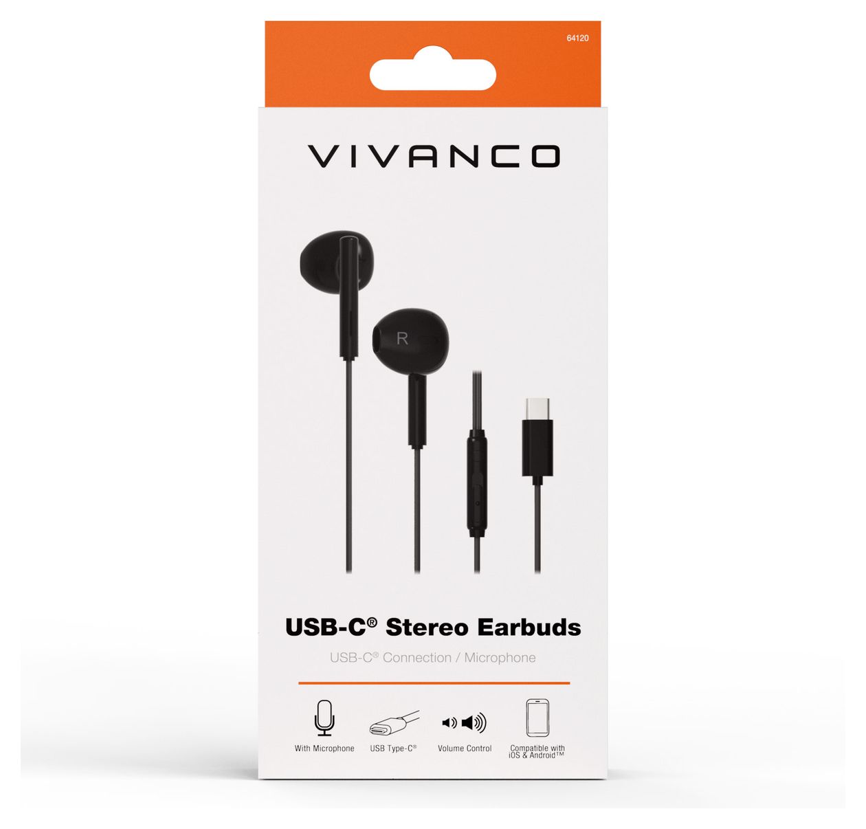 USB Type-C Capsule In-Ear Kopfhörer Kabelgebunden USB Typ-C  (Schwarz) 