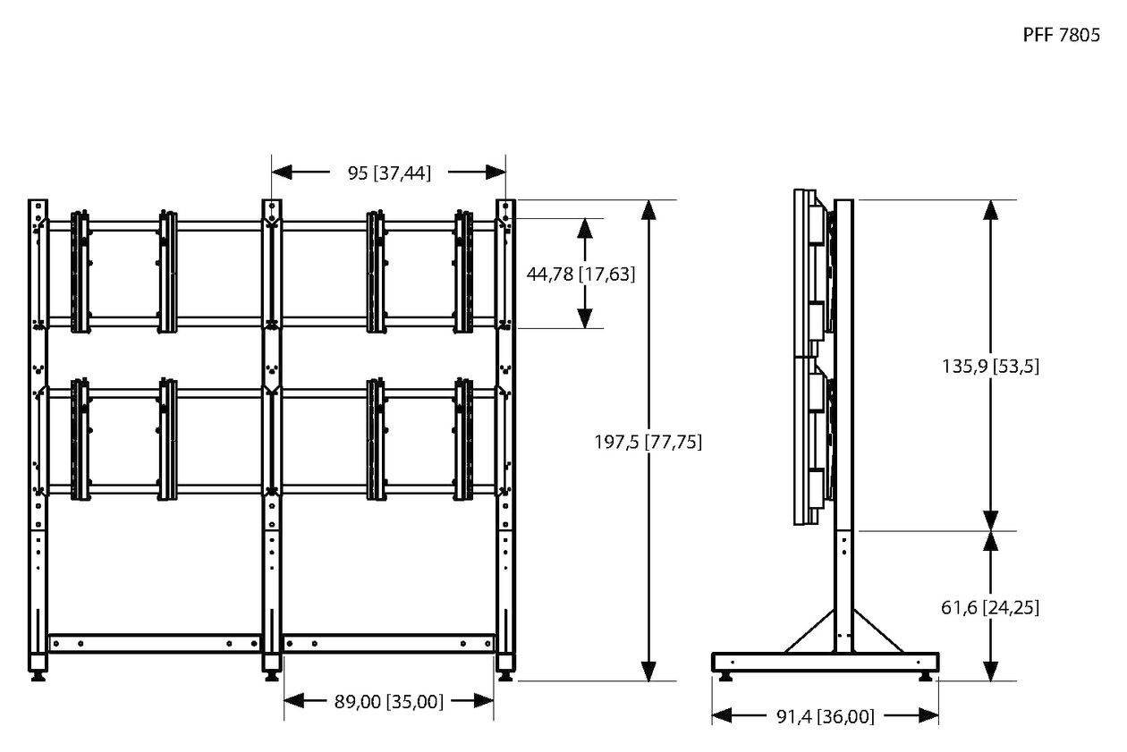 PFF7805 Videowand-Standfuß 