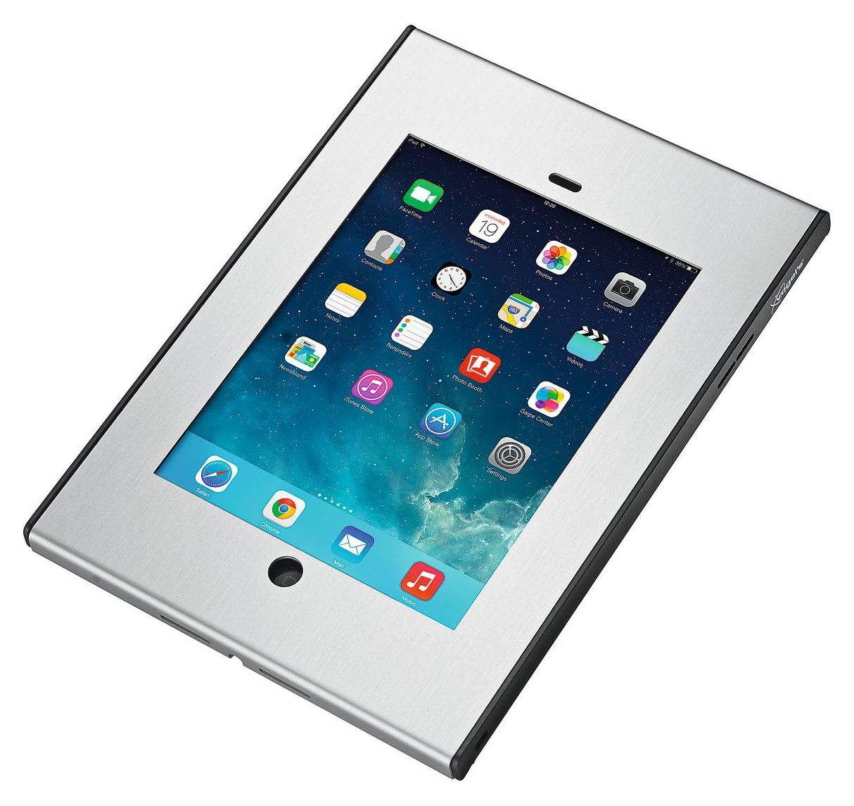 PTS1215 TabLock Tablethalterung aus Aluminium, Stahl Apple iPad mini 1./2./3.Gen  (Silber) 