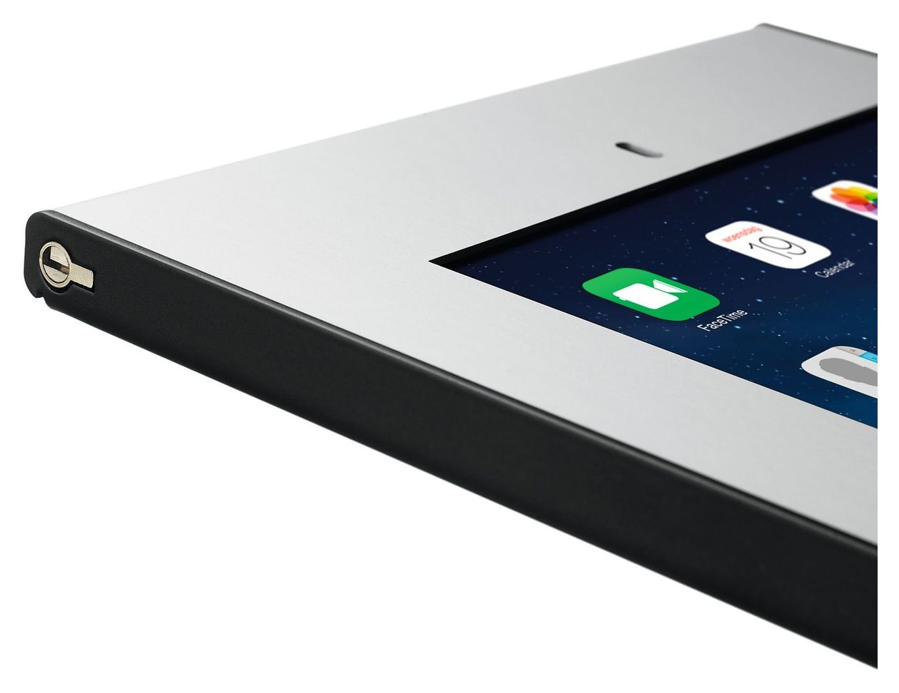 PTS1216 TabLock Tablethalterung aus Aluminium, Stahl Apple iPad mini 1./2./3.Gen  (Silber) 