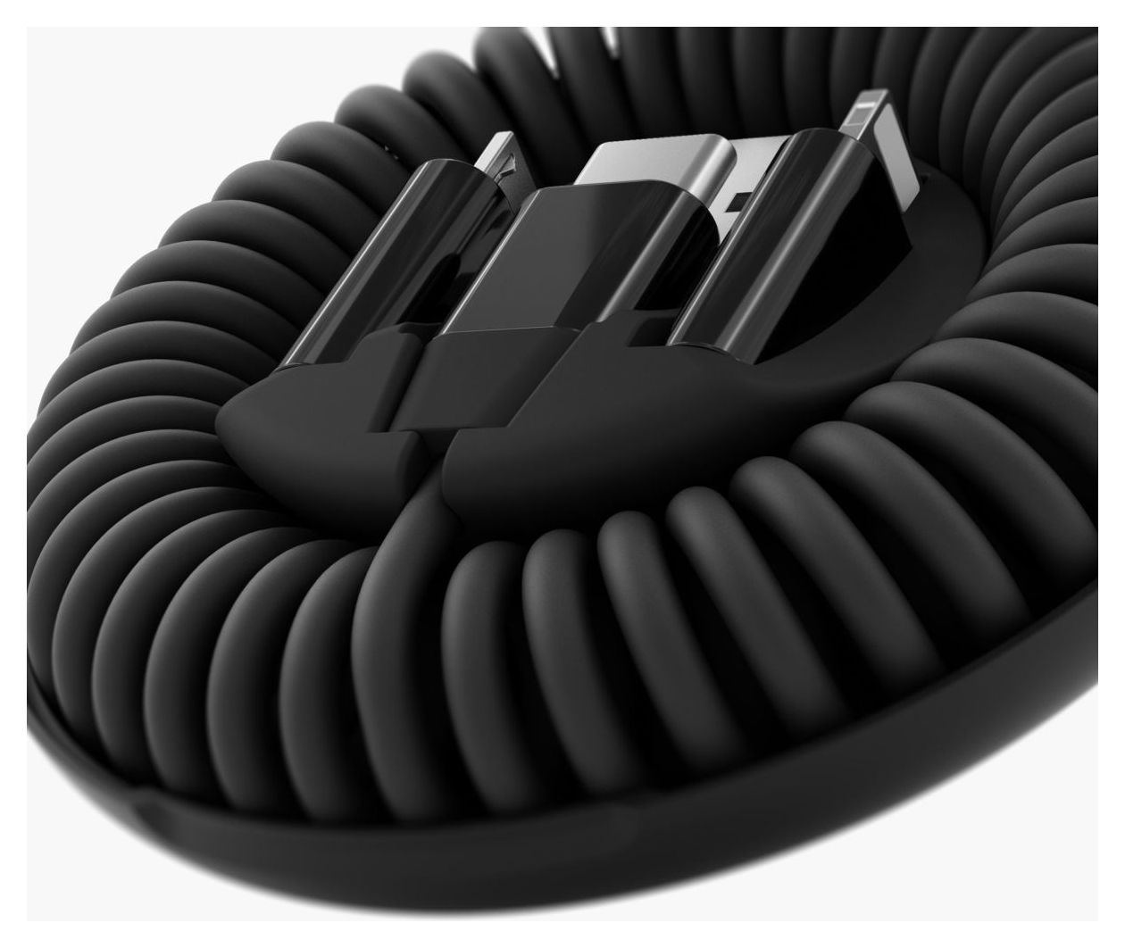 Allroundo Eco 0,48 Gbit/s Rundkabel USB C auf USB C Männlich 0,9 m  (Schwarz) 